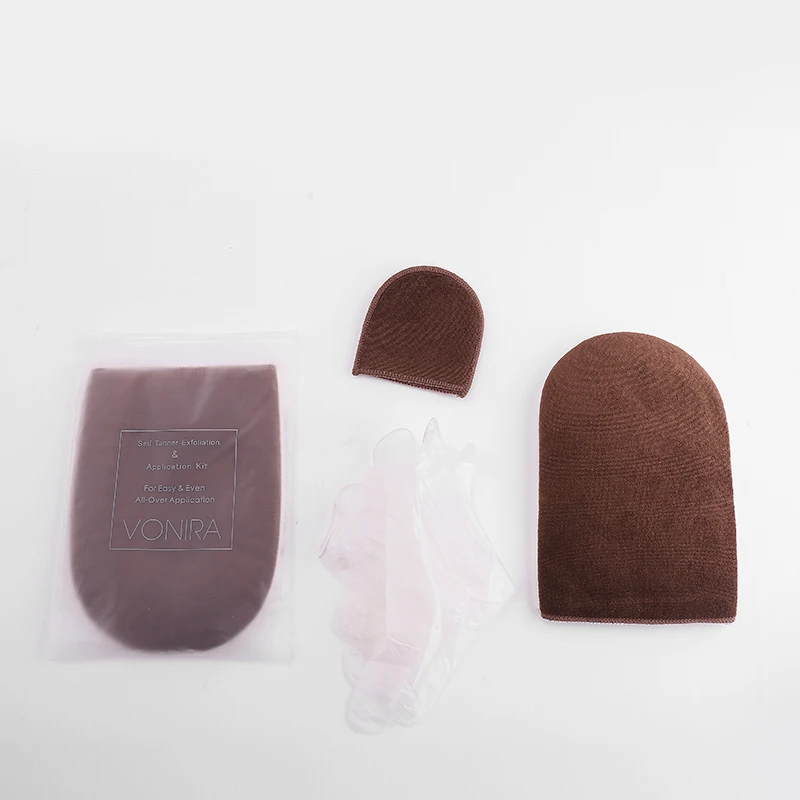 
Washable And Reusable Self Tanning Mitt Applicator For Back Face Body Double Side Microfiber Sunless Tanner Glove 