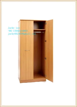 Beech Wooden Grain Melamined Mdf Chipboard Almirah Wardrobe Used