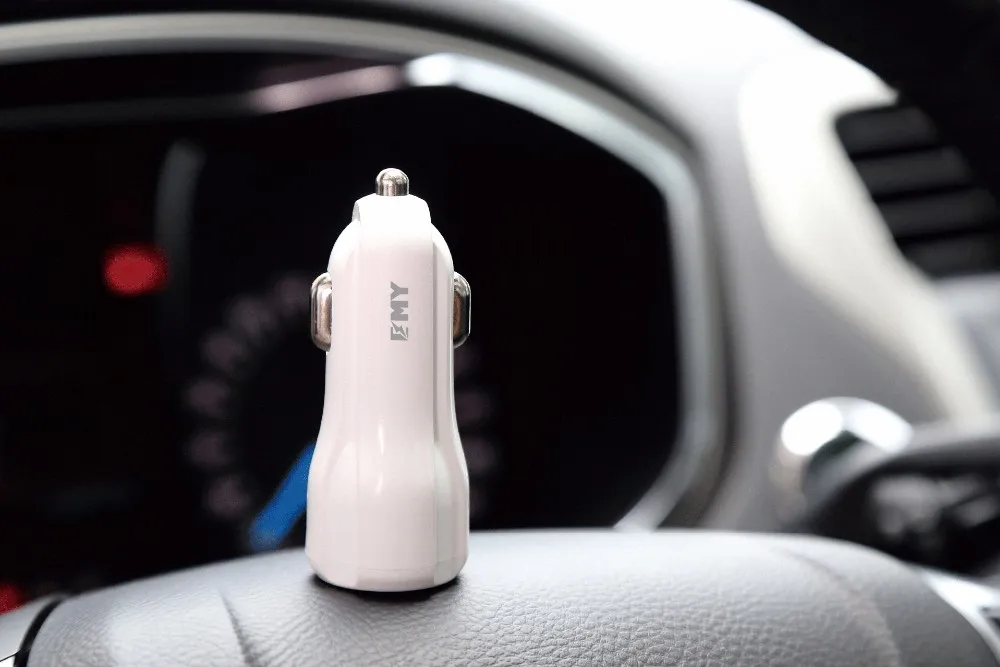 3.4A dual usb car charger 2 usb port multi-function car chargers cables for gifts