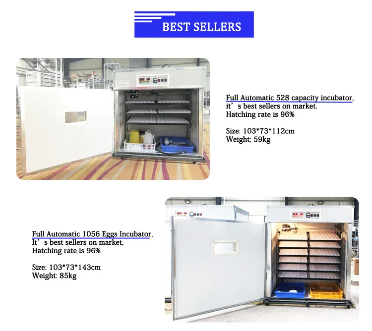 2023 Customized Design 8448 Automatic Incubators Blue limit Switch Egg Incubators