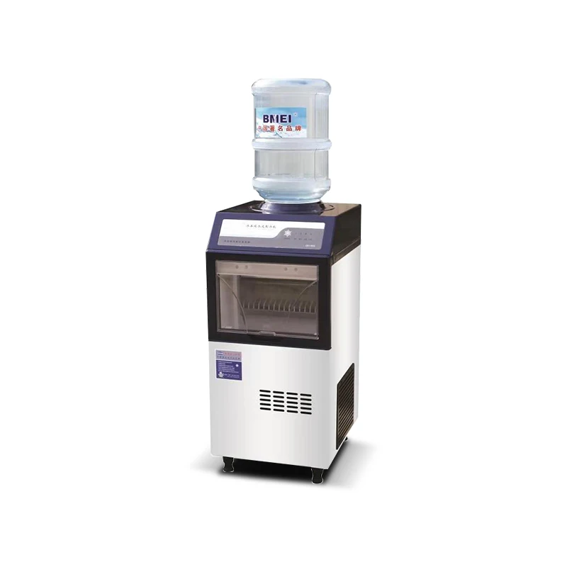 
BENCHU 2 in 1 Commercial Ice Maker Machine With Water Dispenser 50lbs/24h 