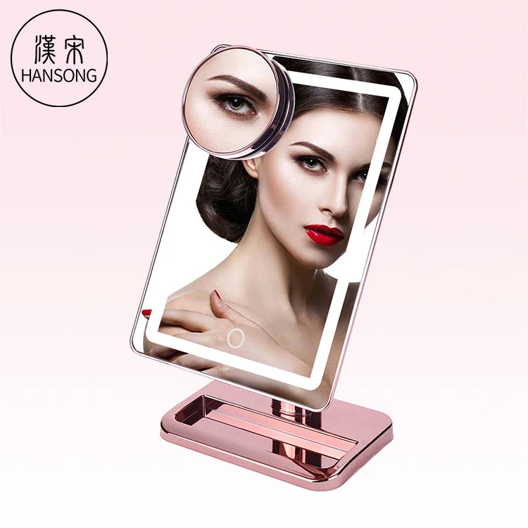 Led Illuminated Cosmetic Lighted Musical Smart Makeup Mirror,Bathroom