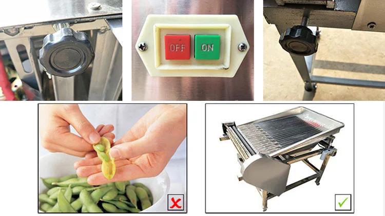 Automatic Green Pea Soybean Sheller Shelling Machine Price for Sale ...