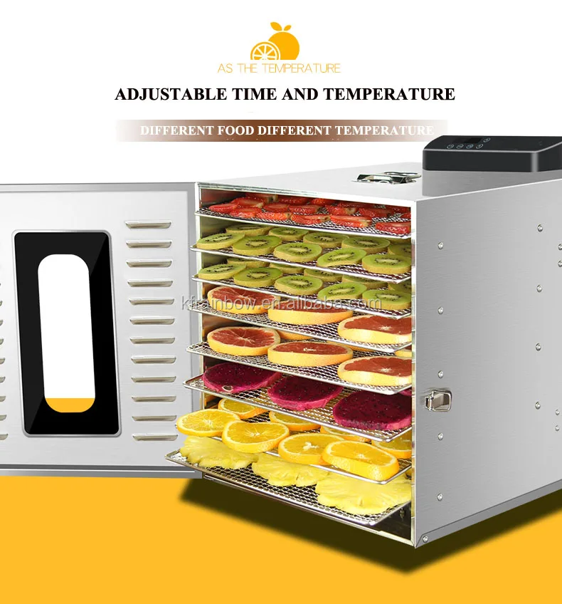 6/8Layers Food Dehydrator Machine Electric Tray Dryer Fruit Vegetable Drying
