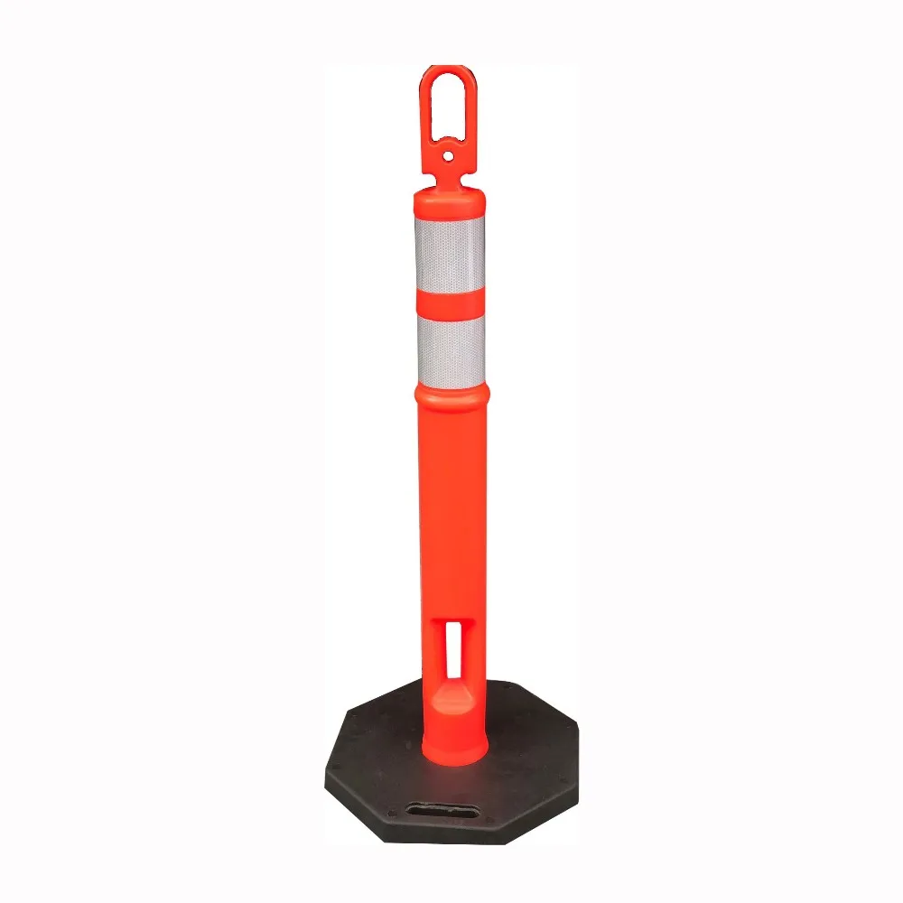 T-top Bollard Flexible Plastic Warning Bollard Reflective Warning Post ...