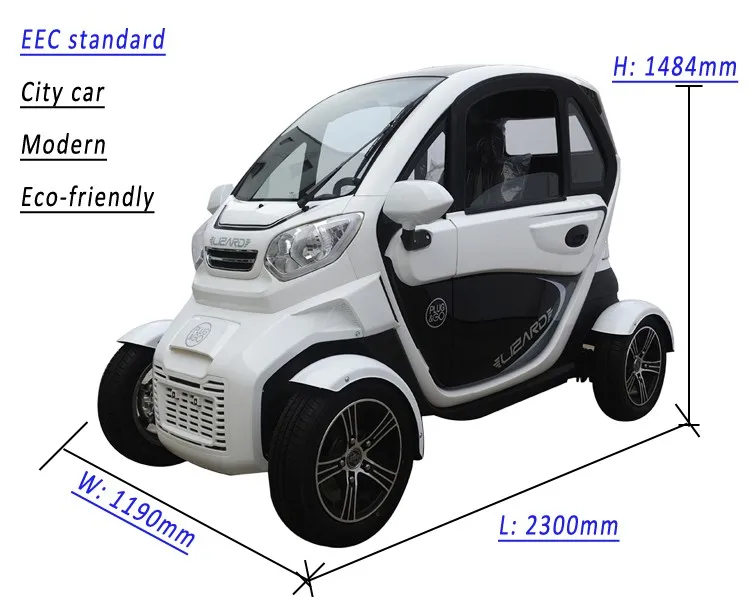 4 Wheel Electric Vehicle Fully Enclosed Mobility Scooter City Mini