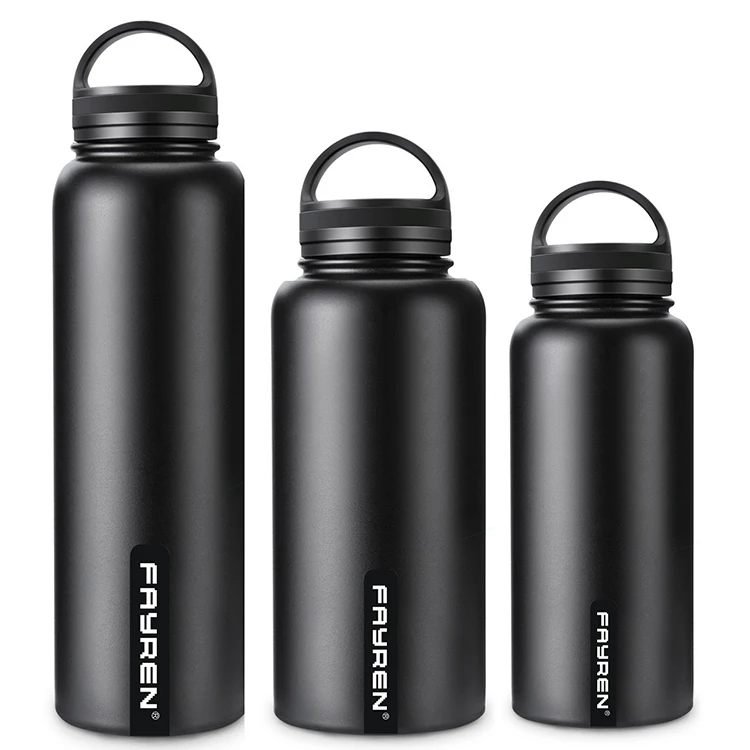 

1000ML wide mouth stainless steel thermos insulated alkaline hot and cold water bottle with custom logo