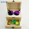 2 Layer Large 420 Locking Stash Jars Wax Storage Box include Dab Tools Dab Container