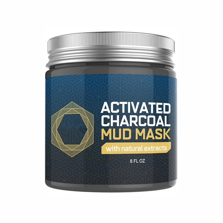 

Private Label Whitening Activated Charcoal Mud Mask Deep Pore Facial Cleanser Anti-wrinkle Dead Sea Black Mud Mask, N/a