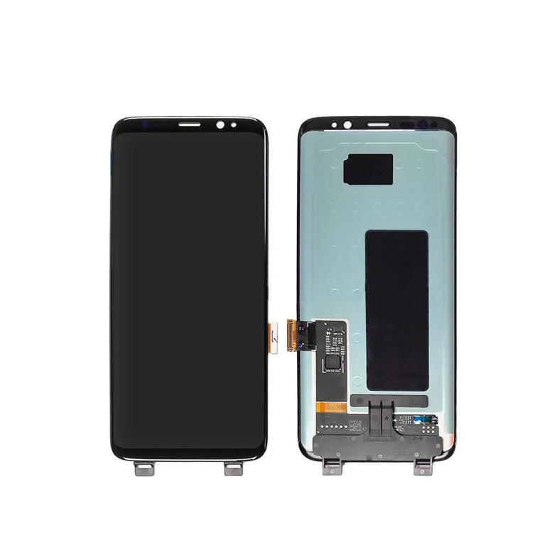 

Hot sale mobile phone lcd for samsung s8 lcd display screen, Black white gold