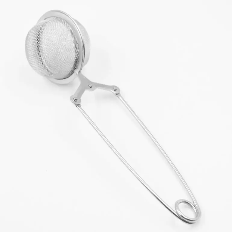 

Stainless Steel Tea Infuser Sphere Mesh Tea Strainer Mesh Ball With Long Handle, Silver