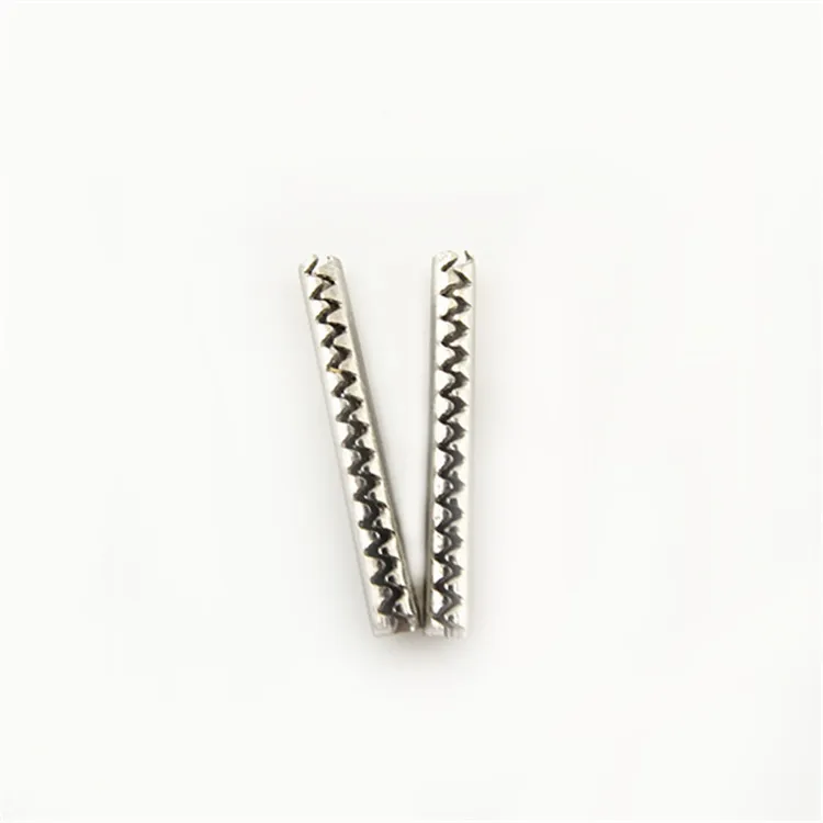 
Stainless steel custom metal pins Jagged coiled spring pins 
