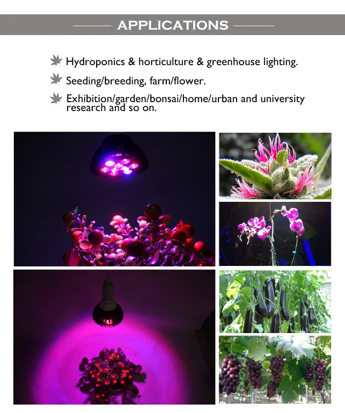 36w  plant lamp grow light led par38 spot light led for  indoor plant lighting E26 E27 12x3W