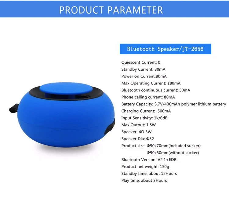 2019 hot sale wireless stereo water floating waterproof bluetooth speaker for swimming pool - ANKUX.COM