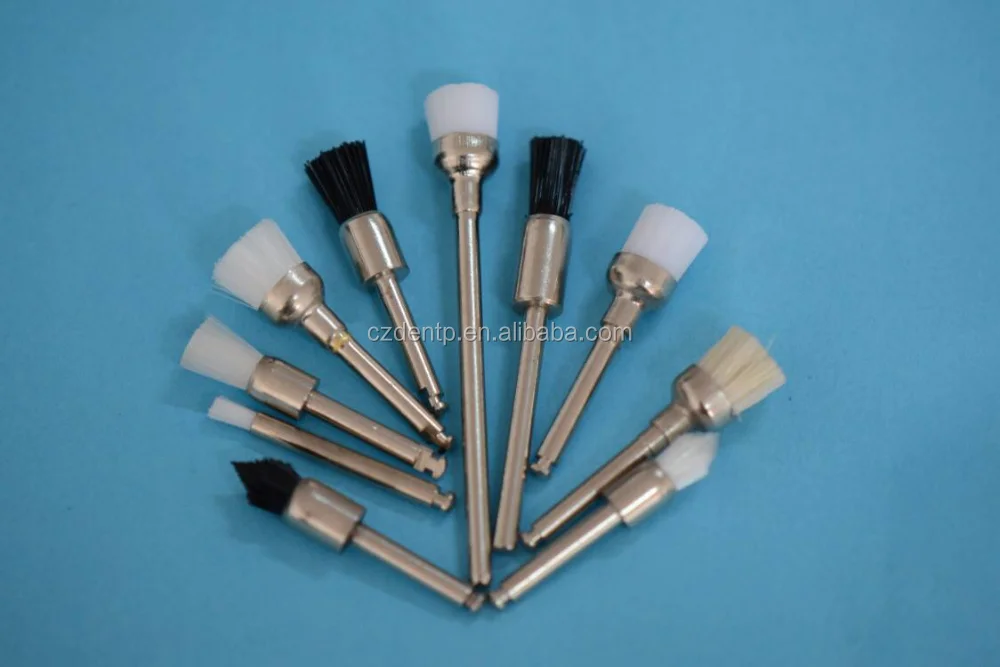 Dental Polishing Brush Disposable Polisher Prophylaxis Brushes Flat 5 Types