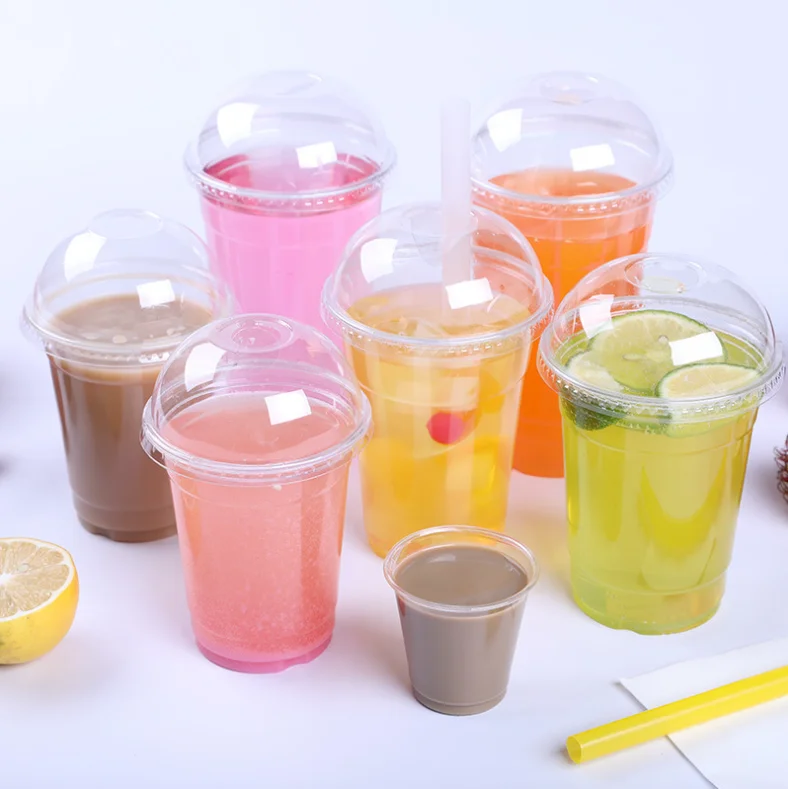 32oz Cold Drinking Pet Big Cup Juice Beverage Plastic Large Cup 1000ml ...