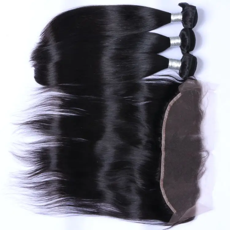 

Factory free sample human hair bundles with frontal closure