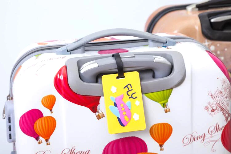 AJF Creative cute cartoon silicone luggage bag tags