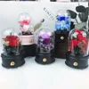 Preserved flower in glass eternity roses in dome OEM available