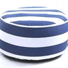 Convenience blue inflatable ottoman air cooled seat cushion with round ottoman