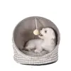 Foldable Pet Bed Detachable Cat Dog Sleeping Playing Bed