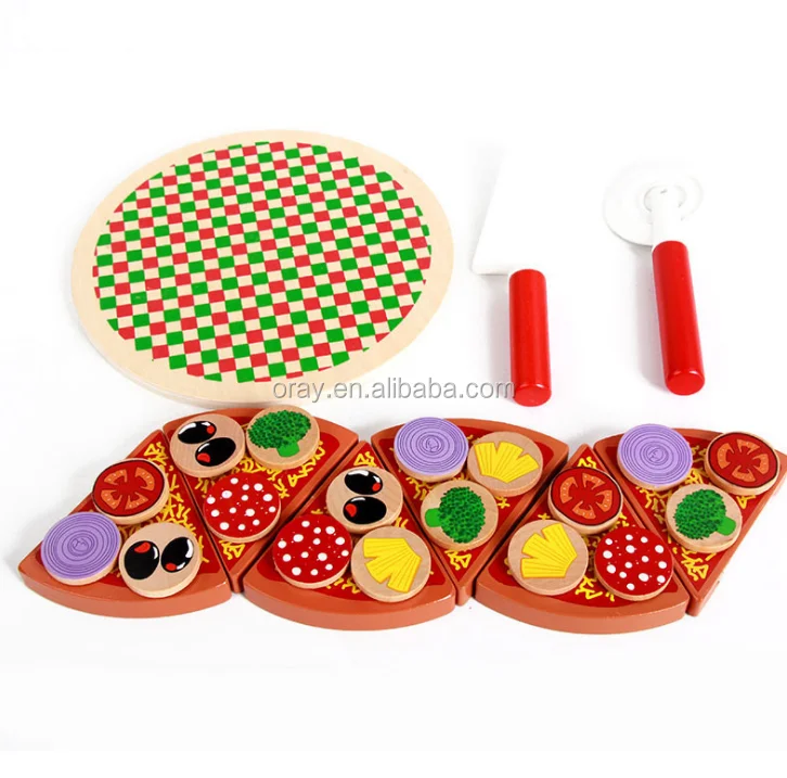 blocks Kitchen toy pizza food game baby educational toy Food simulation Toy