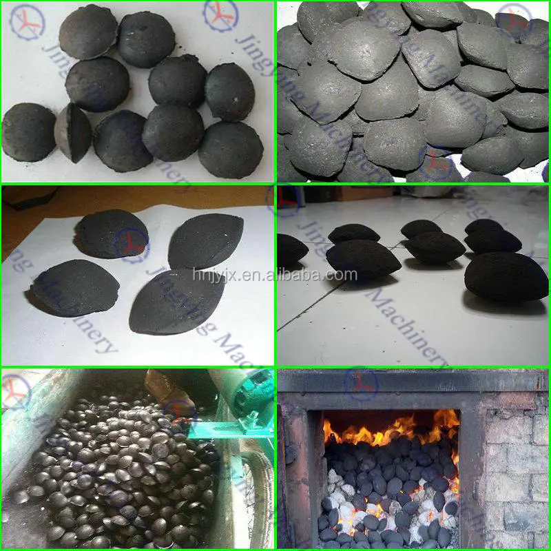 Coal Charcoal Oval Shape Briquette Making Machine Price