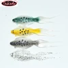TAKEDO LD10 120mm 8g 3D Eyes Fork tail Maggots Screw Body Bass Lures Musky Soft Worm Lures