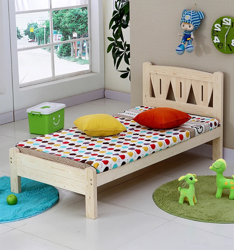 Low Height Wood Kids Single Bed Simple Modern Single Bed Children Bed