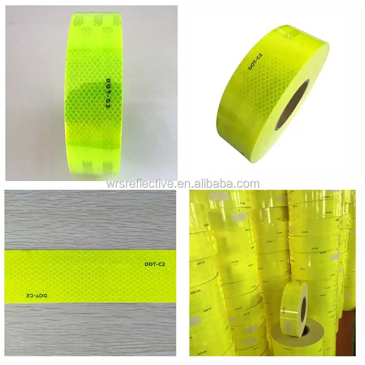 50 Yards Lime Green Self Adhesive High Intensity Infrared Reflective ...