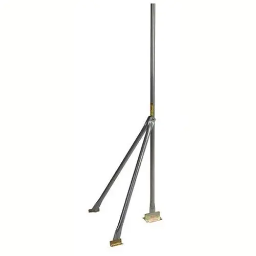 5' FT Tri-Mast TV Antenna Mount Tripod Socket-Lock Trimast Outdoor Off-Air UHF VHF Wireless Cable Signal Rooftop Peak / Slope Mast Pipe 1 Leg of Base Combo Support