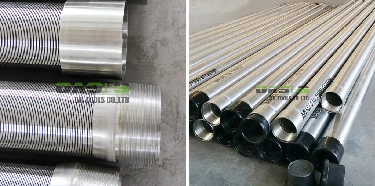 Stainless steel Wedge shape Wire wrapped Johnson screens for Water Well Drilling