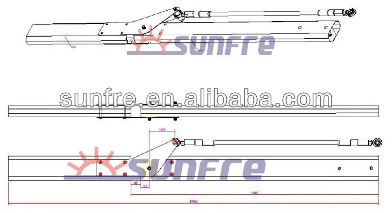90 degree folding arm 2