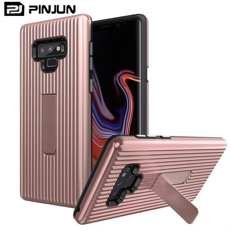 

guangzhou manufacture supplier hybrd pc tpu stand phone case for samsung galaxy s9 s9plus note 9 cases