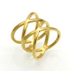 Latest Gold Ring Designs For Girls Stainless Steel Jewelry Wholesale Simple Geometric Rings Accessories Women