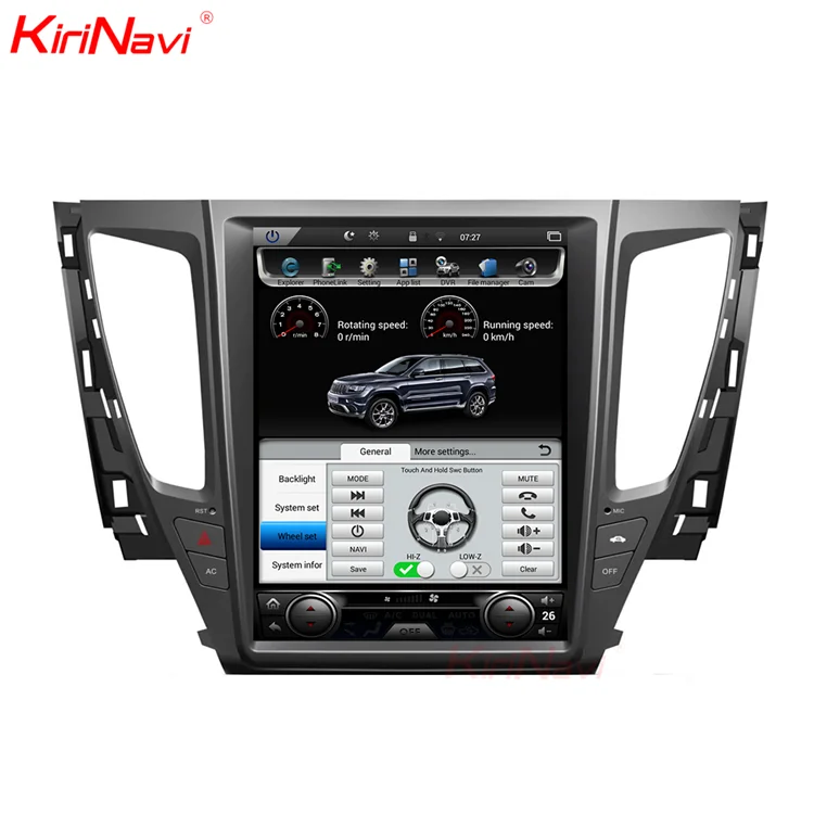 

KiriNavi Vertical Screen android 10.0 12.1" car stereo for mitsubishi pajero sport car dvd gps navigation system 201