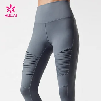 pleated yoga pants