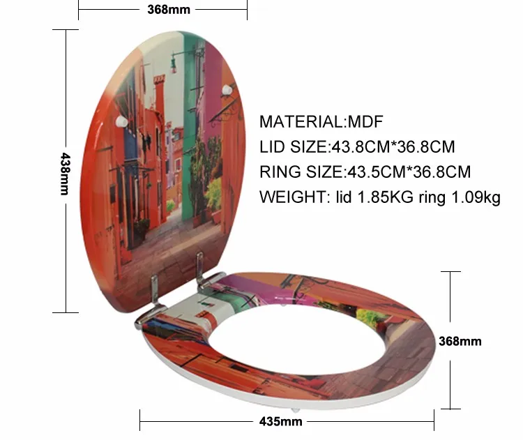 Good Quality Painting Mdf Acrylic Toilet Seats Buy Acrylic Toilet