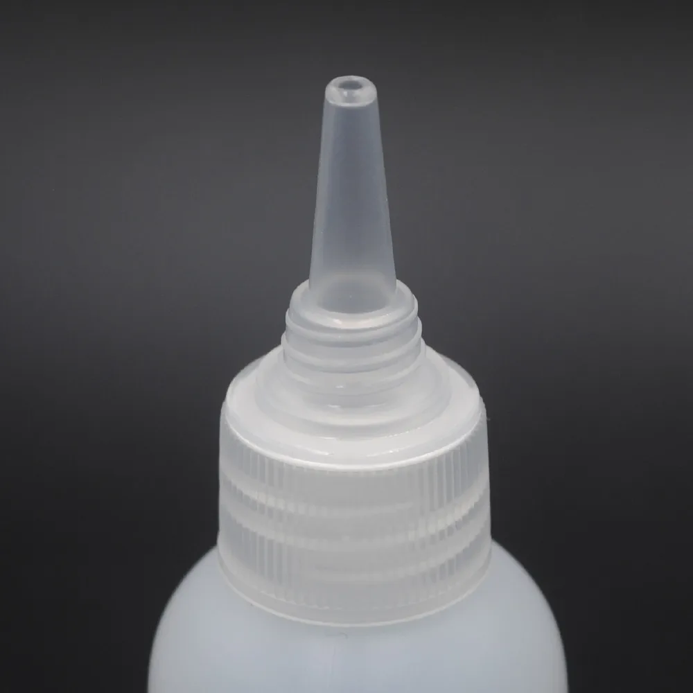 Pe Flat Shoulder Cylinder Glue Squeeze Plastic Dropper Bottle 30ml 60ml ...