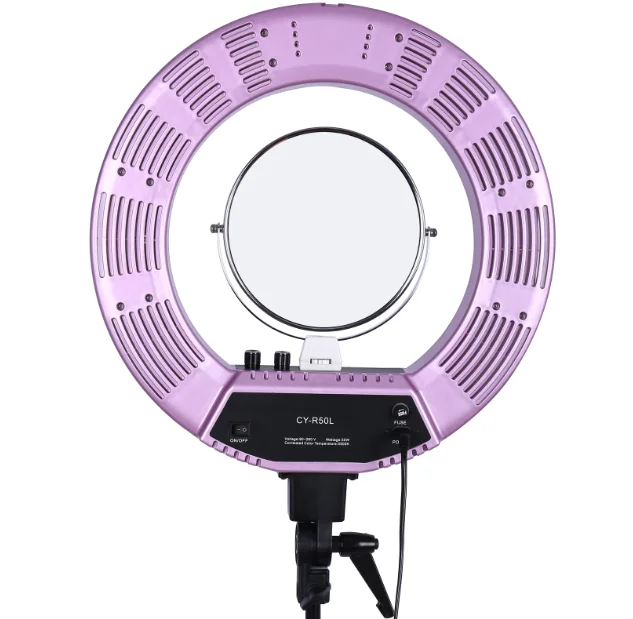 

2700K-5500K color temperature 50W 18 LED Photographic circle ring light, Pink;black;gold