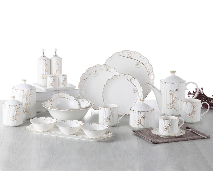 72pcs Porcelain Fine Bone China Dinner Set Pakistan Ceramic Dinnerware