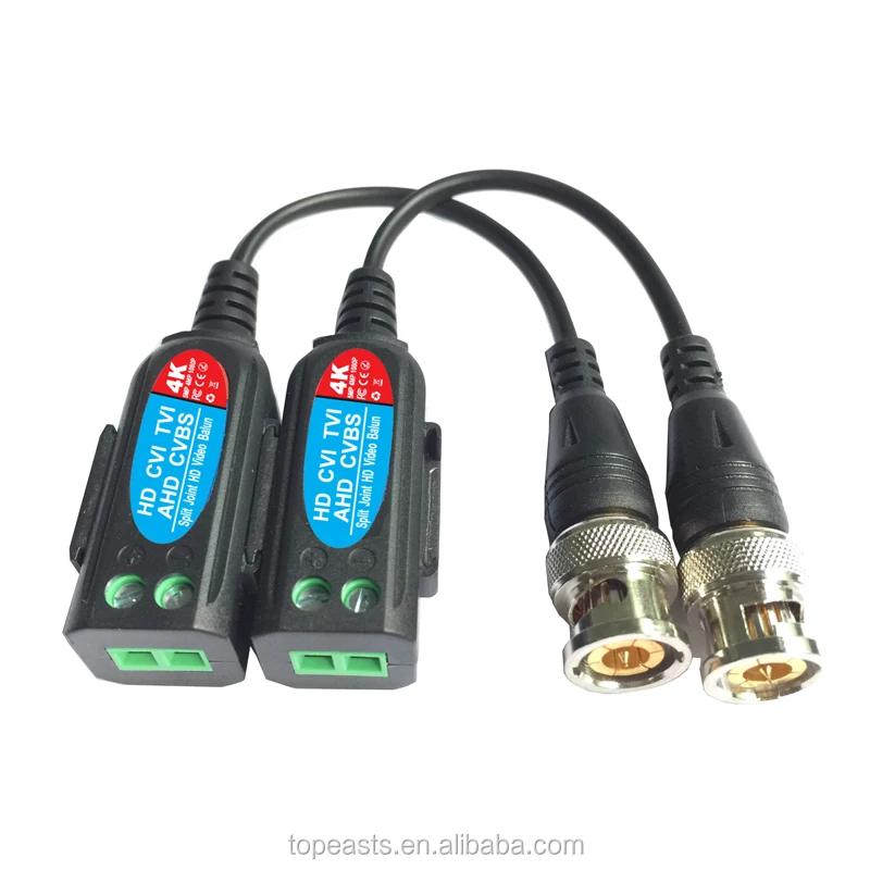 2019 New 8mp Video Balun Supports Both Hdcvi/ahd/tvi Analog Hd Cameras