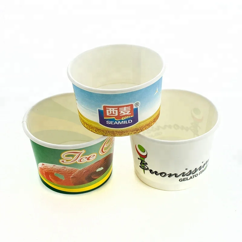 

Custom FSC 100ml Matte Laminated Single Wall Ice Cream Paper Cup, Pantone/cmyk
