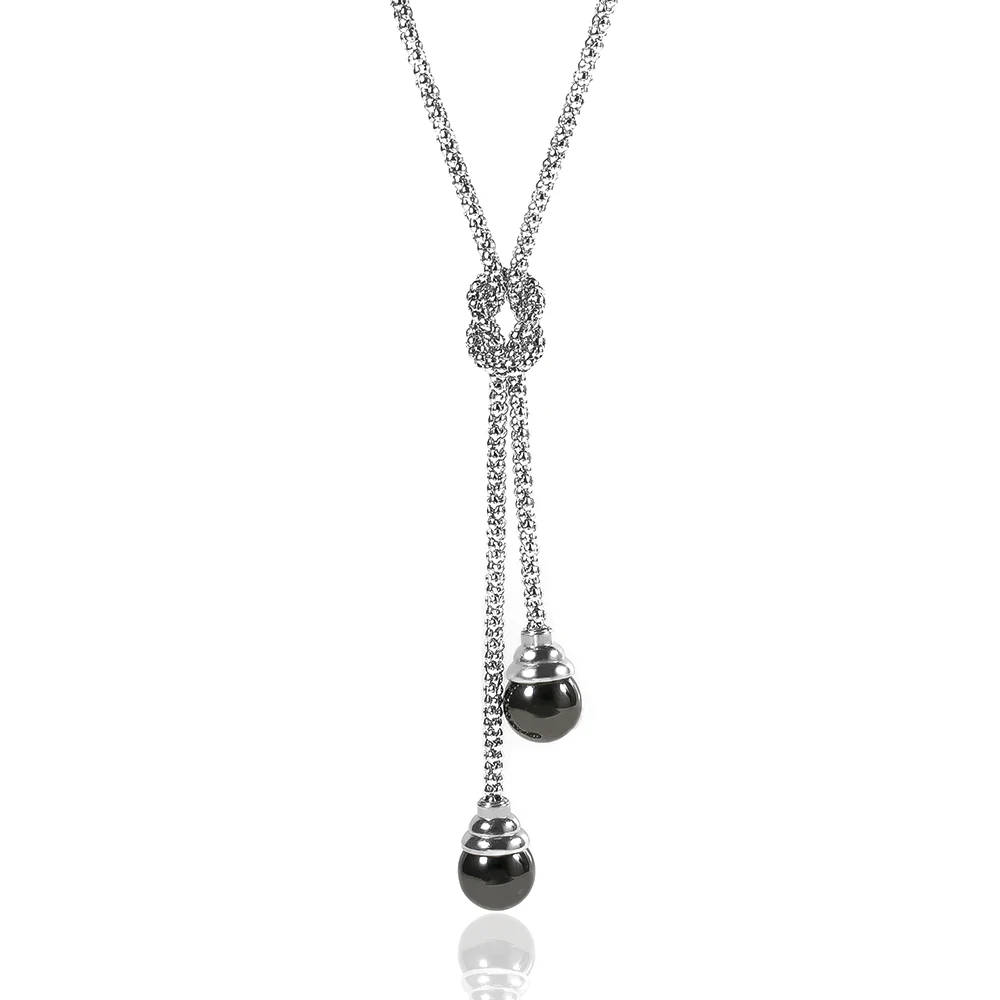 

Water drop pendant 316l stainless steel necklace ceramic jewelry accessories