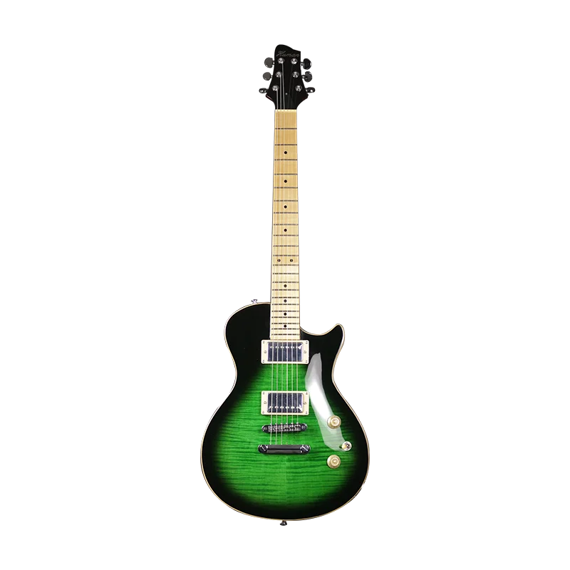 

Feiyang LP electric guitar,Green,Mahogany body With Flamed Maple Top,Maple Fingerboard,Support OEM,wholesale, All colors