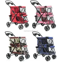 

Luxury Double Deck Pet Trolley Carrier Dog Trolley