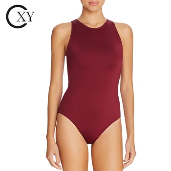 ladies high neck swimsuit