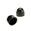 High quality black plastic hex nut caps