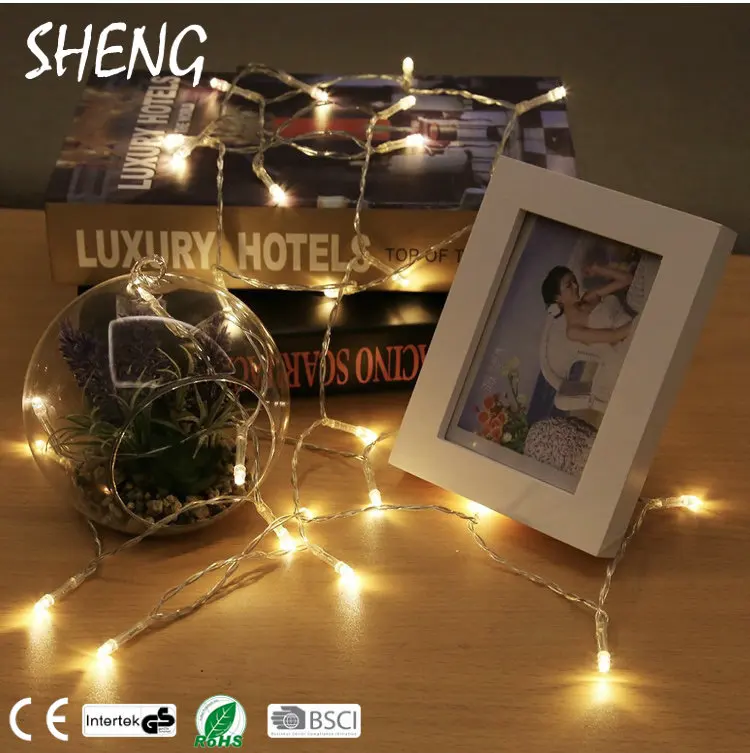 Outdoor Waterproof Decorative Warm White String Lights Christmas LED Light Chain Fairy Lights