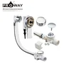 Bathtub Drain Fitting Plastic Sink Overflow Bath Filler with Waste